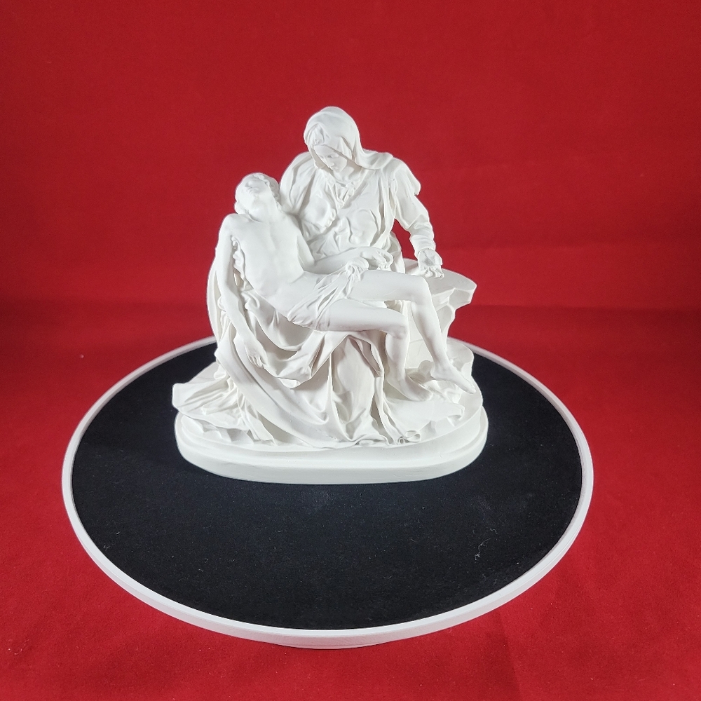 VINTAGE AUSTIN MADE IN ITALY, PIETA SCULPTURE, FIRENZE ITALY, - Picture 12 of 12
